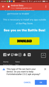 fornite android beta
