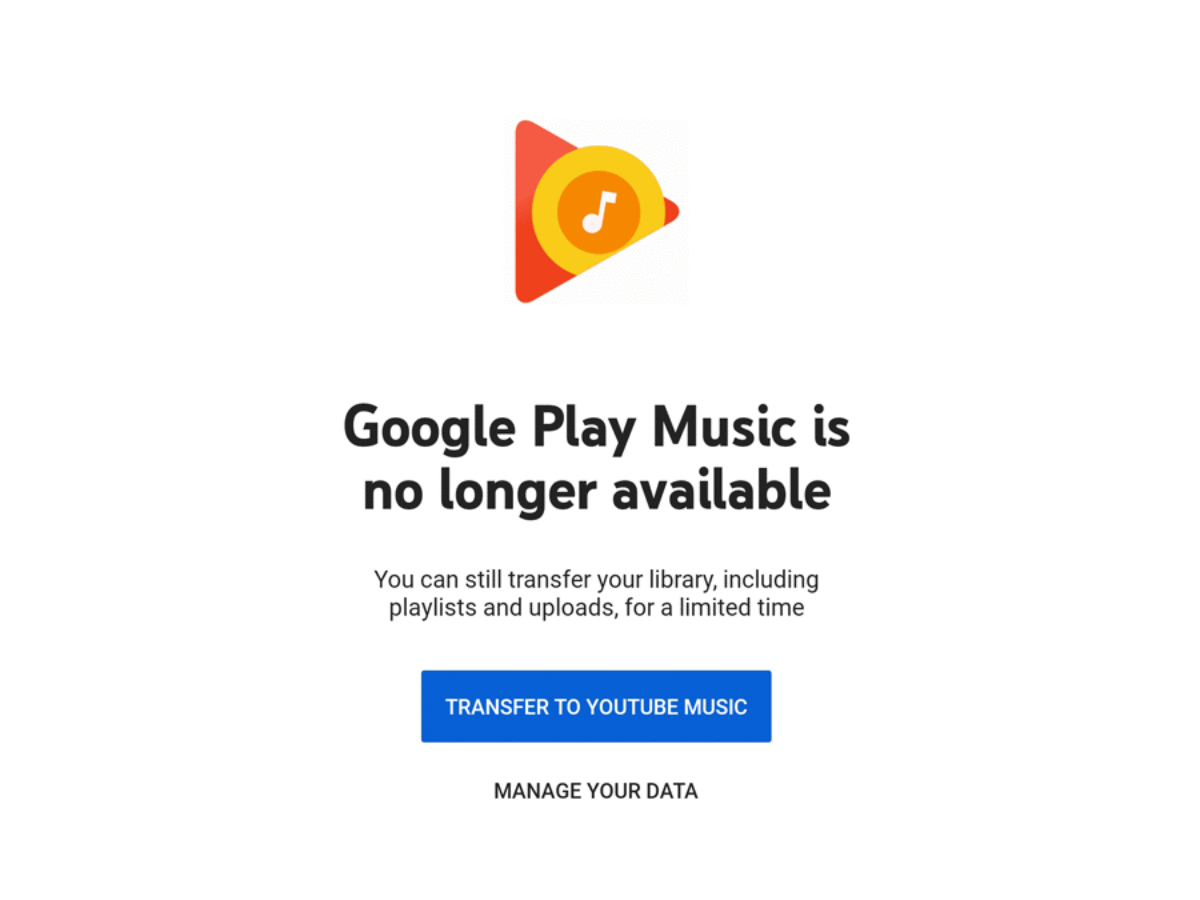 The Google Play Music Is No Longer Available : r/googleplaymusic